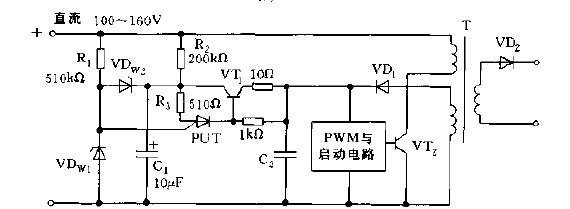 led開關(guān)電源軟啟動(dòng)保護(hù)電路